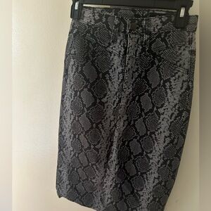AG Adriano Goldschmied Snakeskin Print Women's Skirt